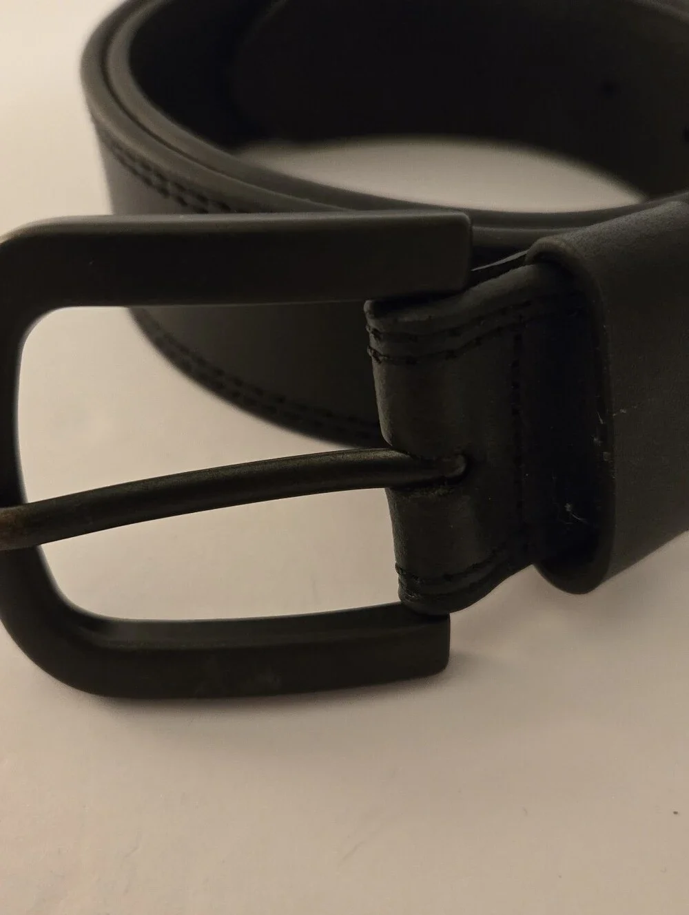 Dickies Mens Black Leather Belt 1.5
